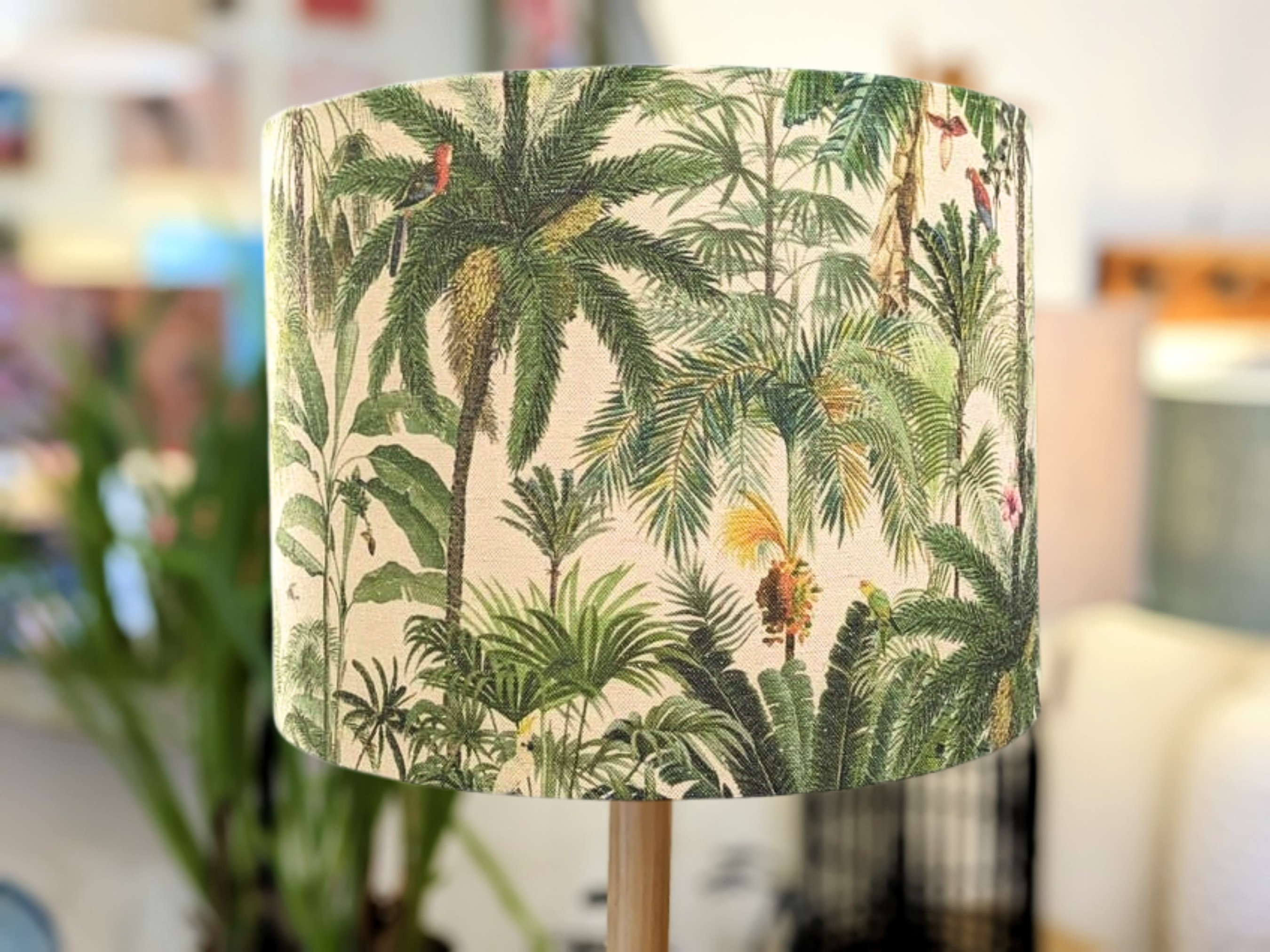 Palm leaf shop lamp shade