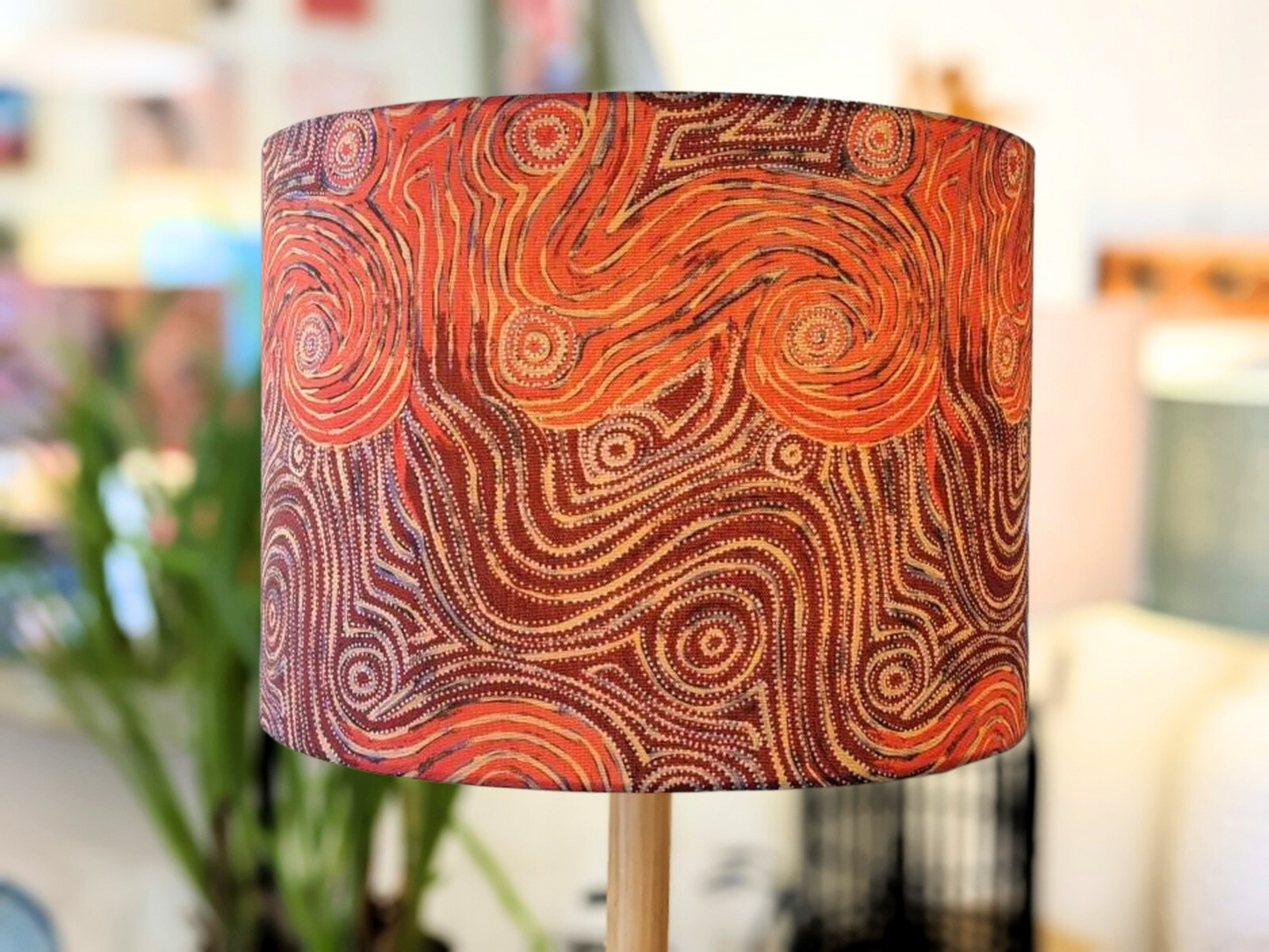 Indigenous Aboriginal Warlu Mina Mina Dreaming Lampshade