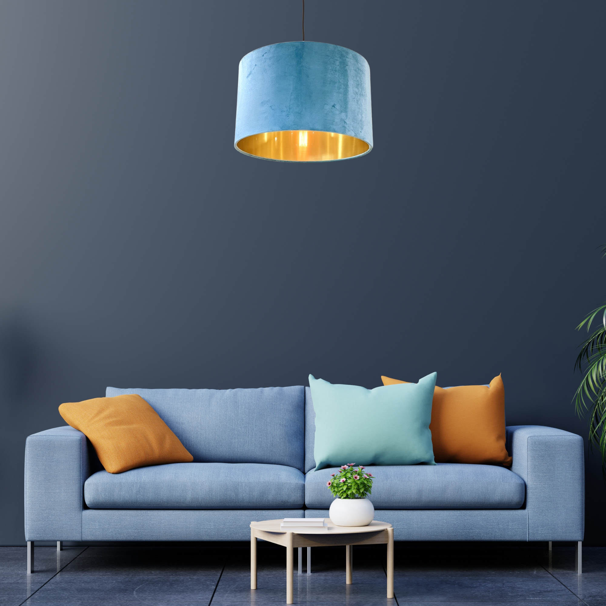 Velvet ceiling deals lampshade