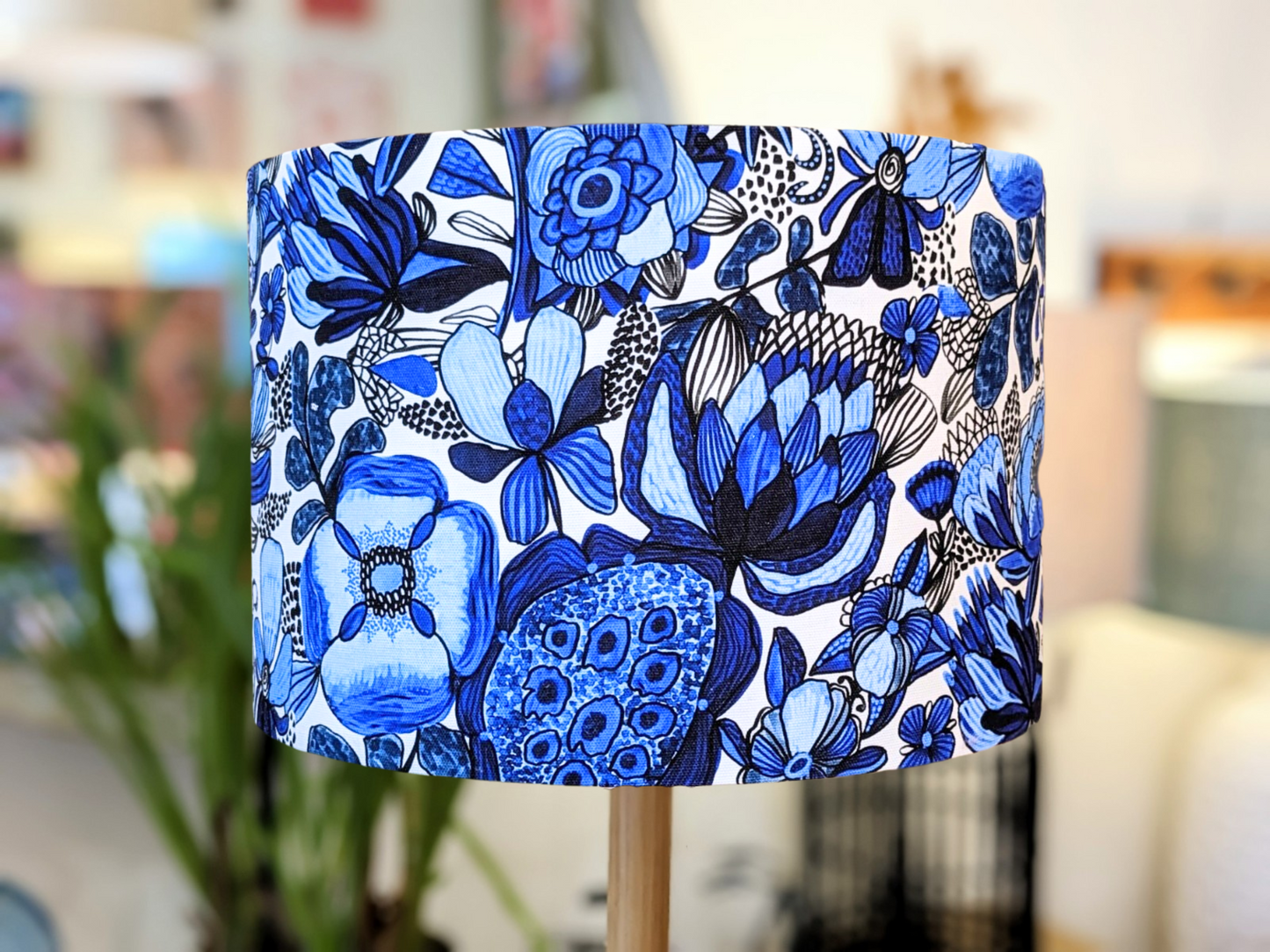 Blue Maison Des Fleurs Lampshade