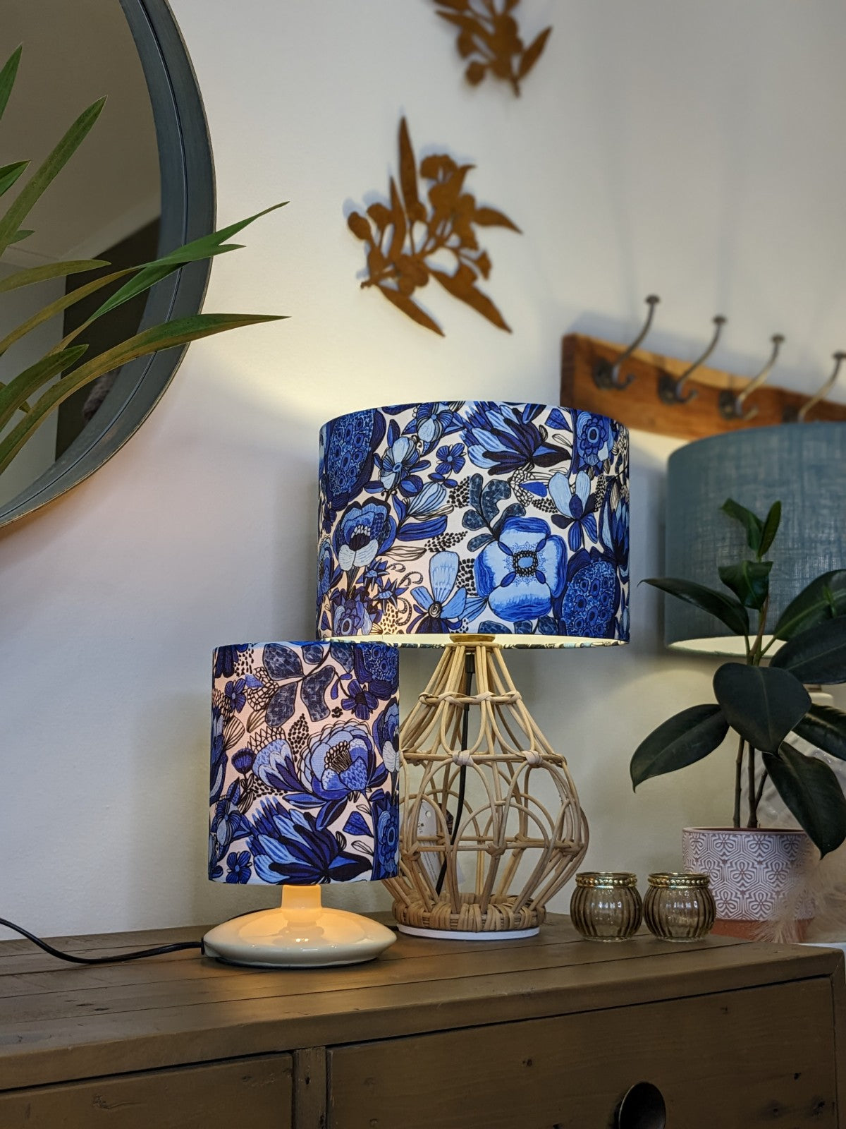 Blue Maison Des Fleurs Lampshade