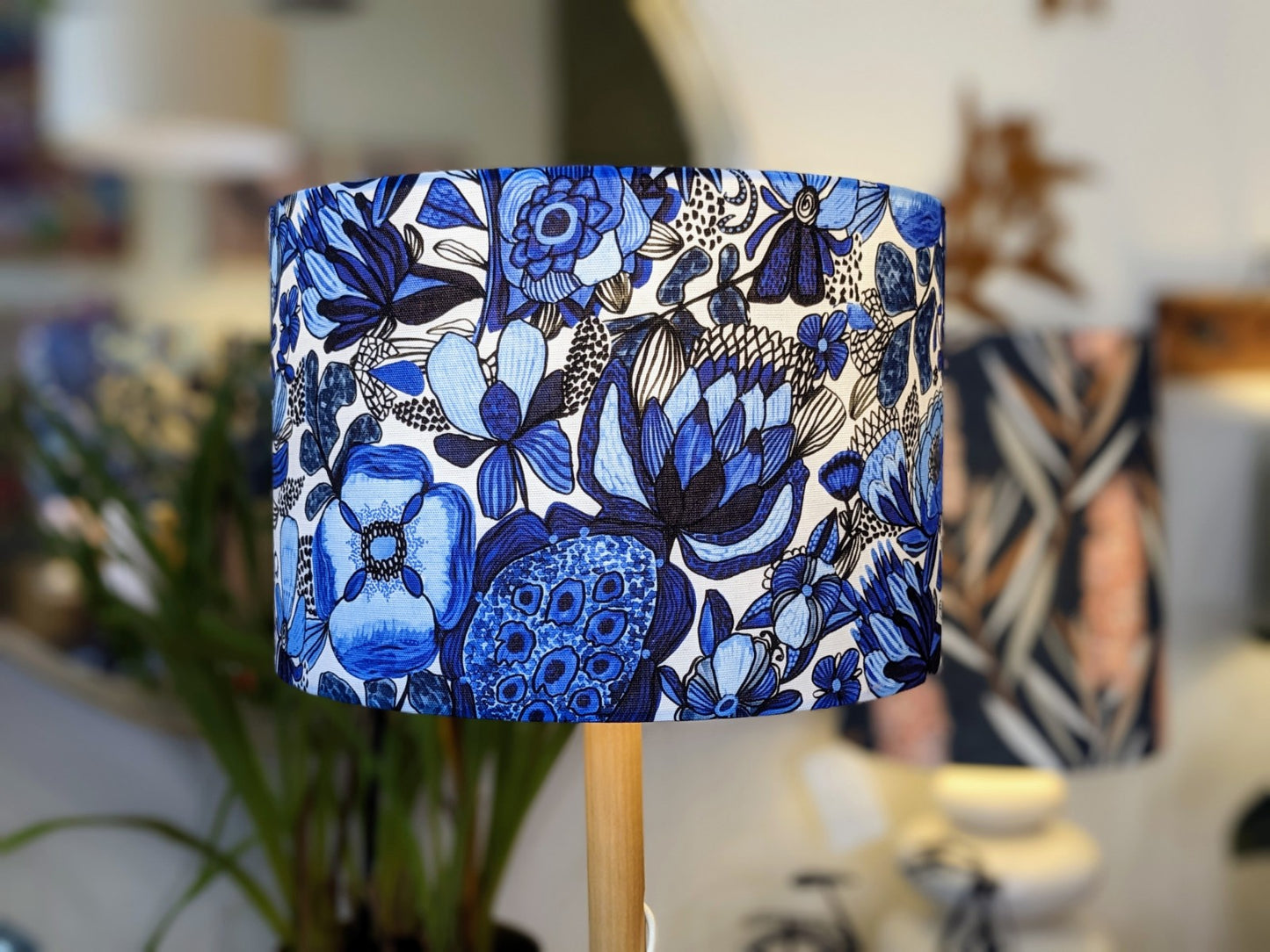 Blue Maison Des Fleurs Lampshade