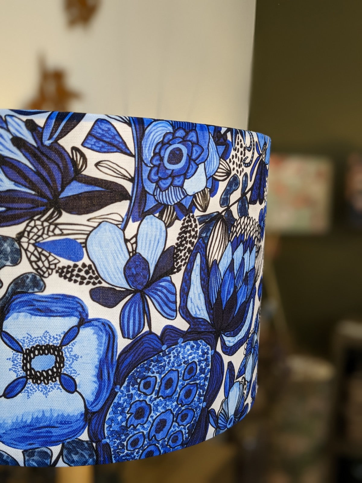 Blue Maison Des Fleurs Lampshade