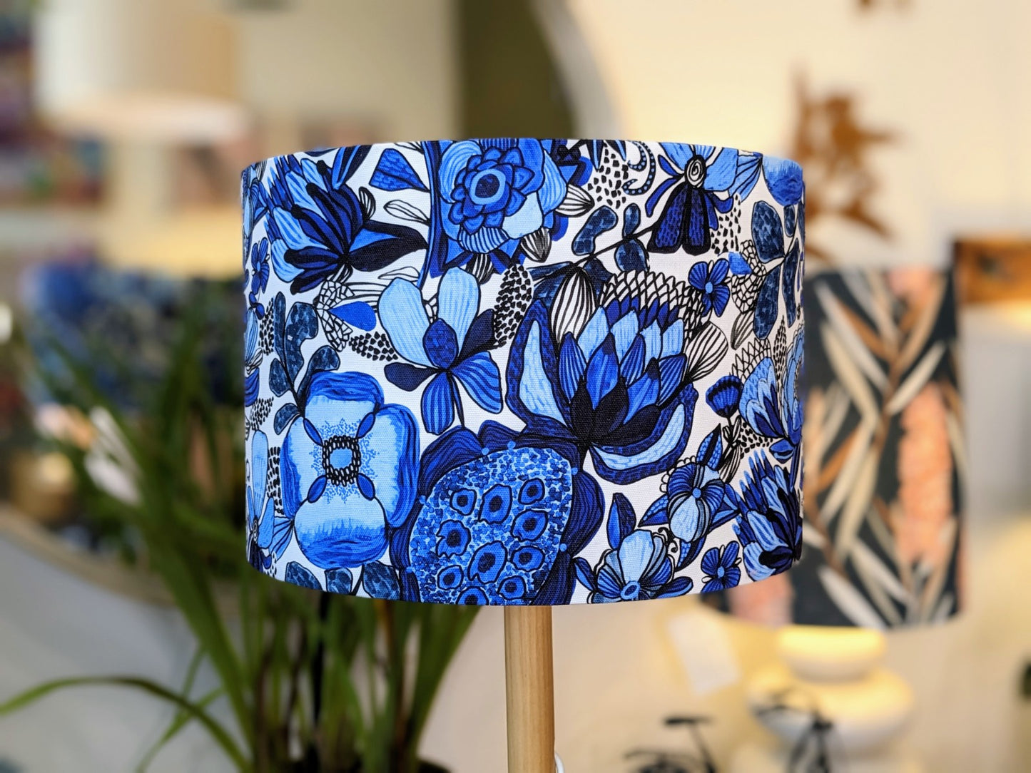 Blue Maison Des Fleurs Lampshade