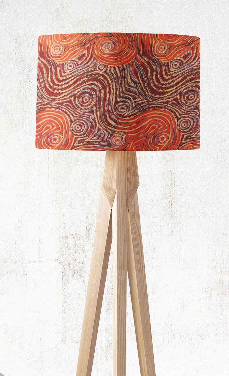 Indigenous Aboriginal Warlu Mina Mina Dreaming Lampshade