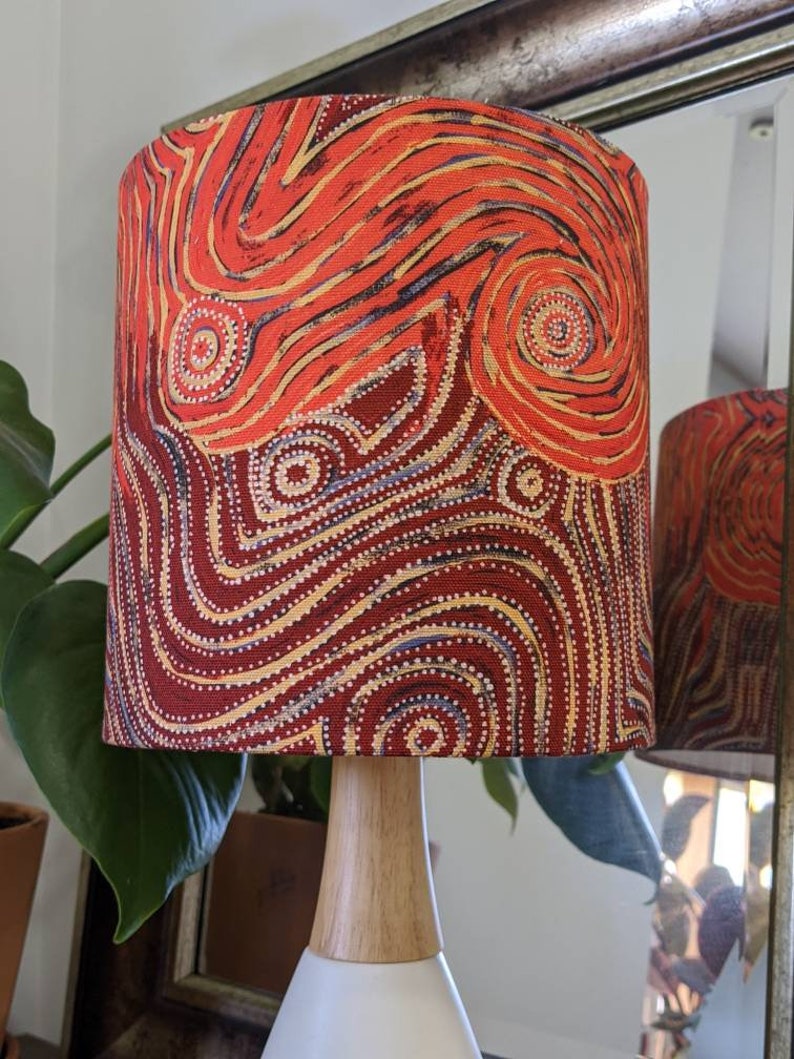 Indigenous Aboriginal Warlu Mina Mina Dreaming Lampshade