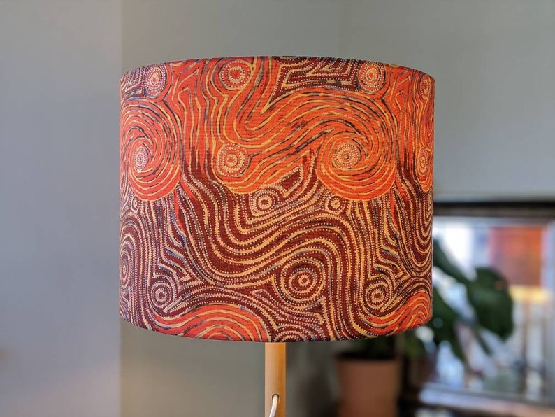 Indigenous Aboriginal Warlu Mina Mina Dreaming Lampshade