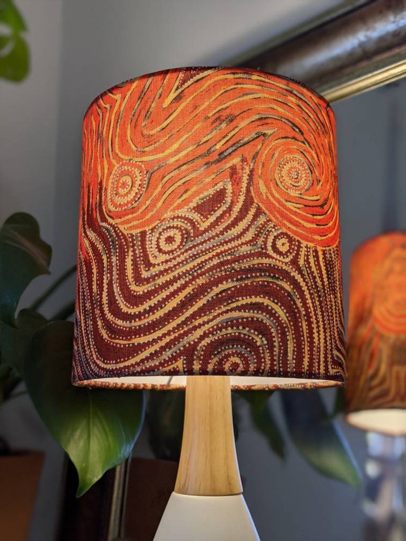 Indigenous Aboriginal Warlu Mina Mina Dreaming Lampshade